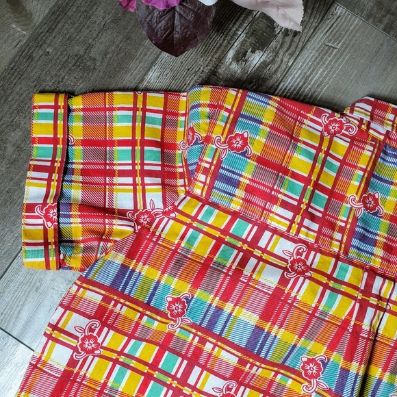 Vintage 1990s Adeiau Delafield Plaid Button Up Camp Shirt Women's Size Large - Picture 14 of 16